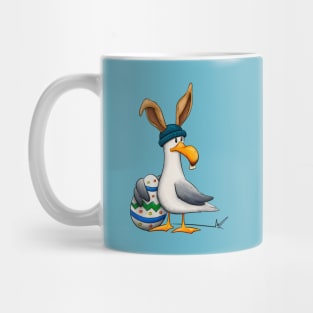 Funny Easterbunny disguised Seagull Easter-Egg Mug